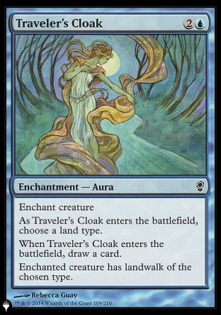 (109) Magic The Gathering The List Single: Traveler's Cloak  Common