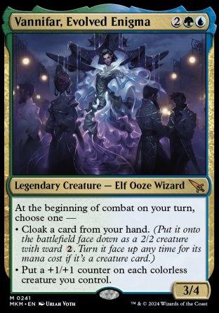 (241) Magic The Gathering Murders at Karlov Manor Single: Vannifar, Evolved Enigma Holo Mythic