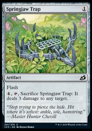(241/274) Magic The Gathering Ikoria: Lair of Behemoths Single: Springjaw Trap  Common