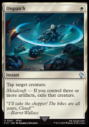 (241) Magic The Gathering Commander: Magic: The Gathering - FINAL FANTASY: Collector's Edition Single: Dispatch Holo Uncommon