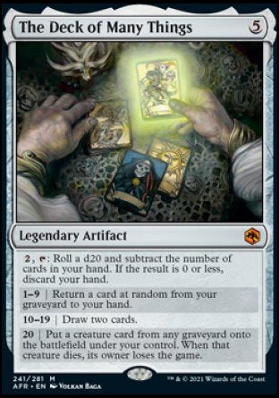 (241) Magic The Gathering Adventures in the Forgotten Realms Single: The Deck of Many Things  Mythic