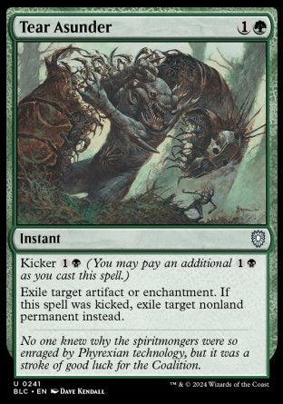 (241) Magic The Gathering Commander: Bloomburrow Single: Tear Asunder  Uncommon