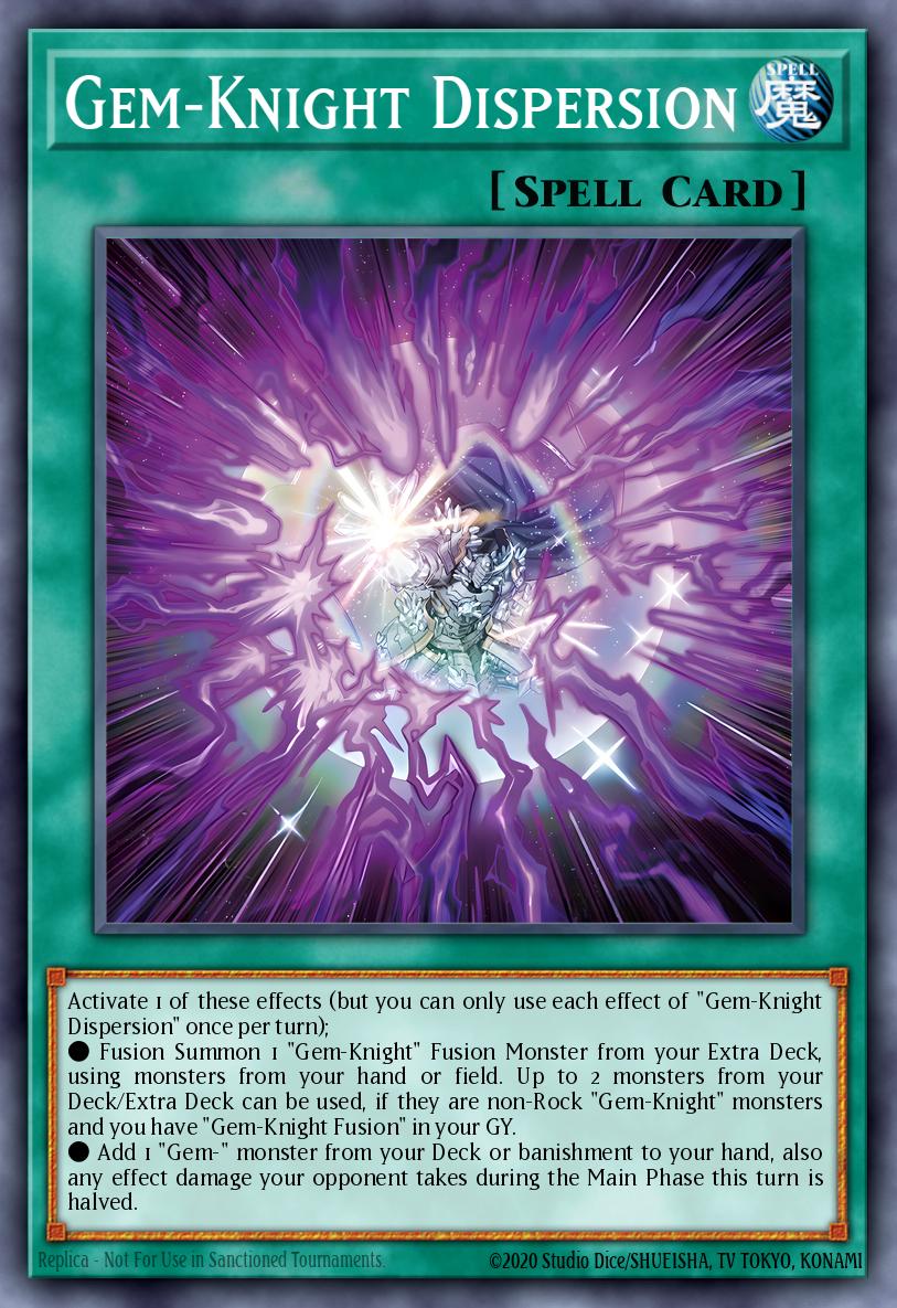 (023) YuGiOh TCG BLMM: Battles of Legend: Monster Mayhem Single: Gem-Knight Dispersion  Secret Rare