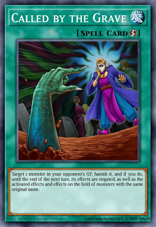 (043) YuGiOh TCG MP19: 2019 Gold Sarcophagus Tin Mega Pack Single: Called by the Grave  Secret Rare