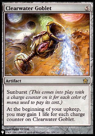 (109) Magic The Gathering The List Single: Clearwater Goblet  Rare