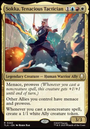 (242) Magic The Gathering Magic: The Gathering | Avatar: The Last Airbender Single: Sokka, Tenacious Tactician  Rare