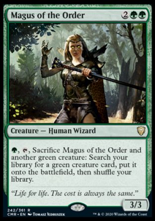 (242/361) Magic The Gathering Commander Legends Single: Magus of the Order Holo Rare
