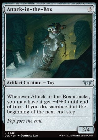 (242) Magic The Gathering Duskmourn: House of Horror Single: Attack-in-the-Box  Uncommon