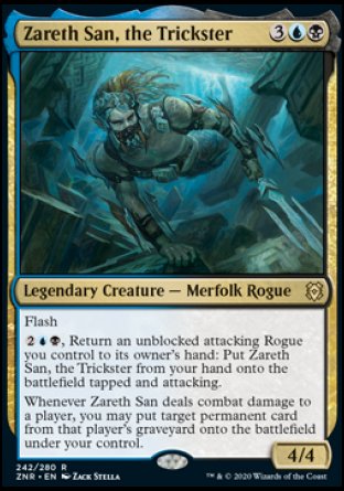 (242) Magic The Gathering Zendikar Rising: Promos Single: Zareth San, the Trickster (V.1)  Rare