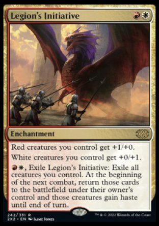(242) Magic The Gathering Double Masters 2022 Single: Legion's Initiative Holo Rare