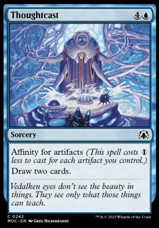 (242) Magic The Gathering Commander: March of the Machine Single: Thoughtcast  Common