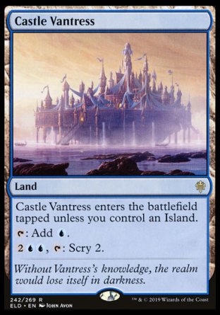 (242/269) Magic The Gathering Throne of Eldraine Single: Castle Vantress  Rare
