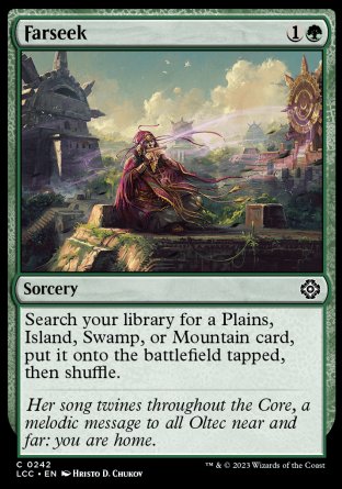 (242) Magic The Gathering Commander: The Lost Caverns of Ixalan Single: Farseek  Common