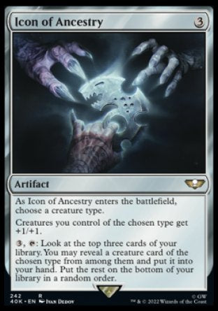 (242) Magic The Gathering Universes Beyond: Warhammer 40000 Single: Icon of Ancestry Holo Rare