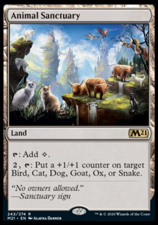 (242) Magic The Gathering Core 2021: Promos Single: Animal Sanctuary (V.1)  Rare