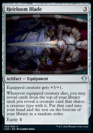 (242/322) Magic The Gathering Commander: Ikoria Single: Heirloom Blade  Uncommon