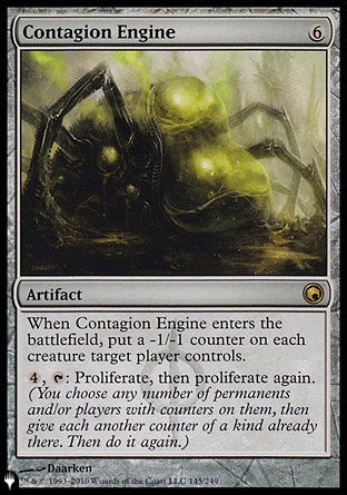 (145) Magic The Gathering The List Single: Contagion Engine  Rare