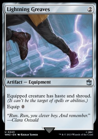 (243) Magic The Gathering Universes Beyond: Doctor Who Single: Lightning Greaves Holo Uncommon