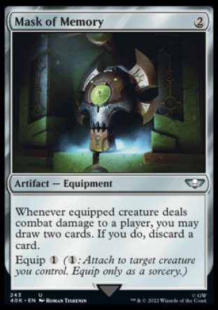 (243) Magic The Gathering Universes Beyond: Warhammer 40000 Single: Mask of Memory Holo Uncommon