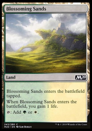 (243/280) Magic The Gathering Core 2020 Single: Blossoming Sands  Common