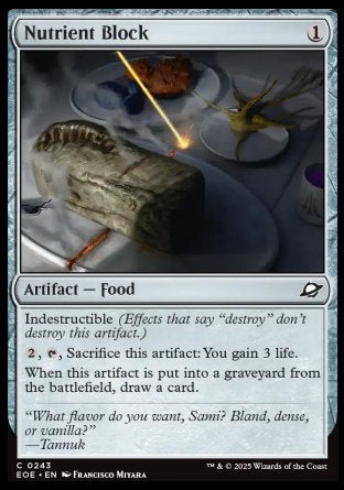 (243) Magic The Gathering Edge of Eternities Single: Nutrient Block  Common