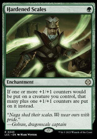 (243) Magic The Gathering Commander: The Lost Caverns of Ixalan Single: Hardened Scales  Rare