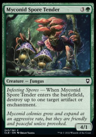 (243) Magic The Gathering Commander Legends: Battle for Baldur's Gate Single: Myconid Spore Tender  Common