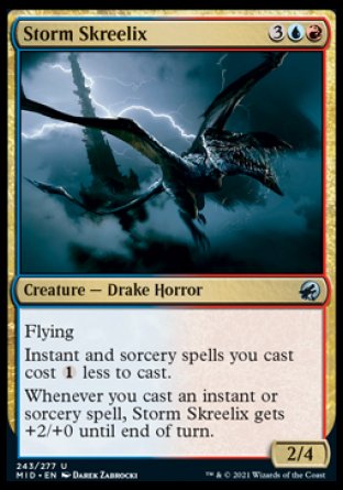 (243) Magic The Gathering Innistrad: Midnight Hunt Single: Storm Skreelix  Uncommon