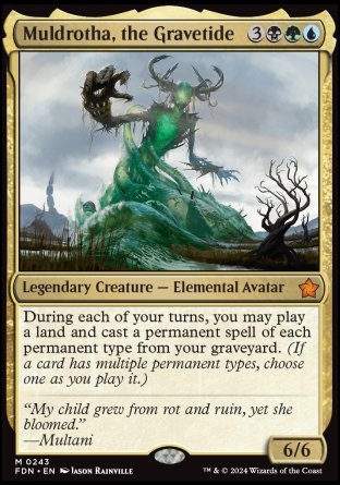 (243) Magic The Gathering Magic: The Gathering Foundations Single: Muldrotha, the Gravetide Holo Mythic