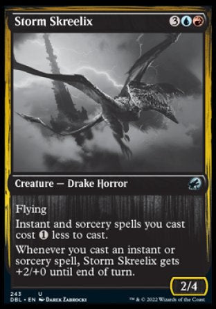 (243) Magic The Gathering Innistrad: Double Feature Single: Storm Skreelix  Uncommon