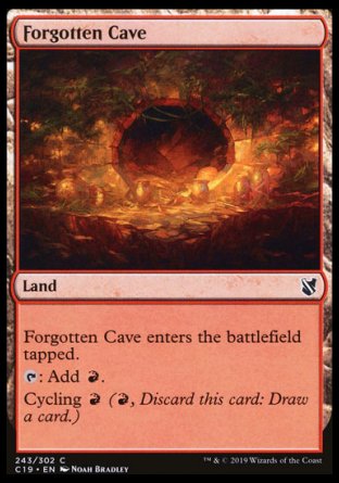 (243) Magic The Gathering Commander 2019 Single: Forgotten Cave  Common