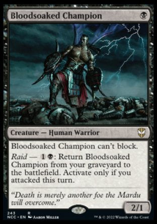 (243) Magic The Gathering Commander: Streets of New Capenna Single: Bloodsoaked Champion  Rare