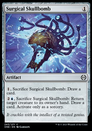 (243) Magic The Gathering Phyrexia: All Will Be One Single: Surgical Skullbomb Holo Common