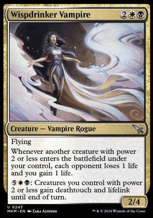 (243) Magic The Gathering Murders at Karlov Manor Single: Wispdrinker Vampire Holo Uncommon