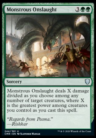(244/361) Magic The Gathering Commander Legends Single: Monstrous Onslaught  Uncommon