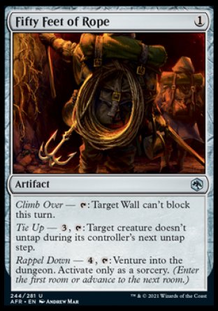 (244) Magic The Gathering Adventures in the Forgotten Realms Single: Fifty Feet of Rope Holo Uncommon