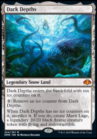 (244) Magic The Gathering Dominaria Remastered Single: Dark Depths Holo Mythic