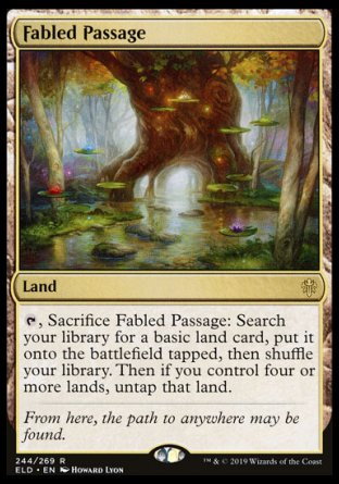 (244/269) Magic The Gathering Throne of Eldraine Single: Fabled Passage  Rare