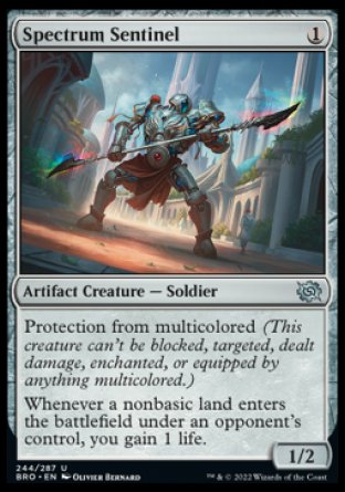 (244) Magic The Gathering The Brothers' War Single: Spectrum Sentinel Holo Uncommon