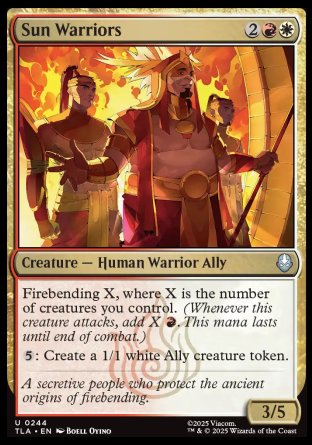 (244) Magic The Gathering Magic: The Gathering | Avatar: The Last Airbender Single: Sun Warriors  Uncommon