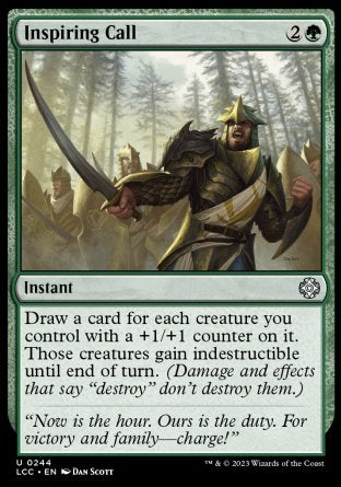 (244) Magic The Gathering Commander: The Lost Caverns of Ixalan Single: Inspiring Call  Uncommon