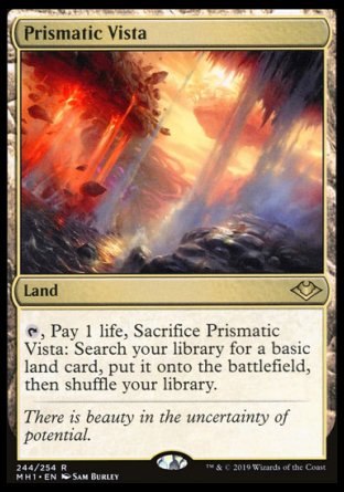 (244/254) Magic The Gathering Modern Horizons Single: Prismatic Vista  Rare