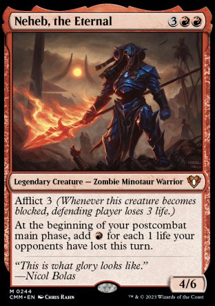 (244) Magic The Gathering Commander Masters Single: Neheb, the Eternal Holo Mythic