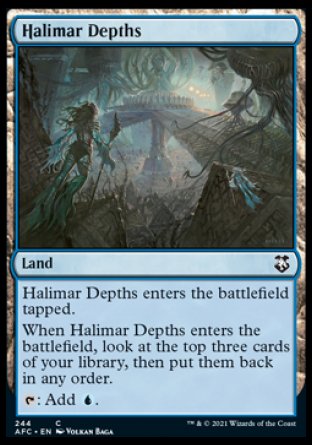 (244) Magic The Gathering Commander: Adventures in the Forgotten Realms Single: Halimar Depths  Common