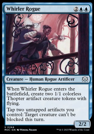 (244) Magic The Gathering Commander: March of the Machine Single: Whirler Rogue  Uncommon