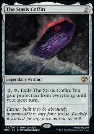 (245) Magic The Gathering The Brothers' War Single: The Stasis Coffin  Rare