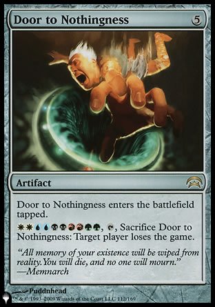 (251) Magic The Gathering The List Single: Door to Nothingness  Rare