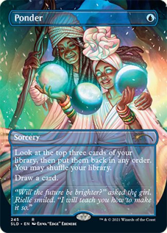 (245) Magic The Gathering Secret Lair Drop Series Single: Ponder (V.1)  Rare