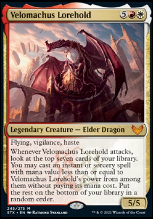 (245) Magic The Gathering Strixhaven: School of Mages Single: Velomachus Lorehold  Mythic