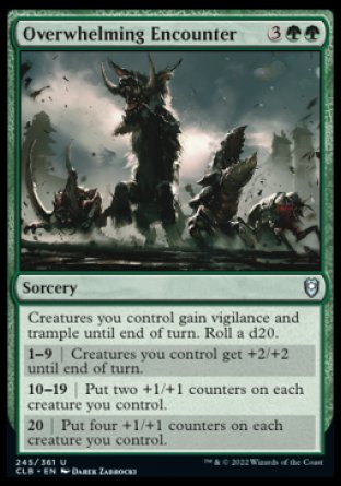 (245) Magic The Gathering Commander Legends: Battle for Baldur's Gate Single: Overwhelming Encounter Holo Uncommon